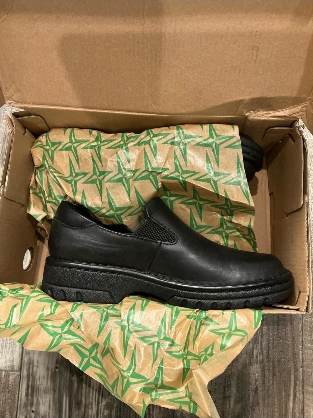 Eastland Black Slip-On Leather Loafers Size 7